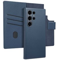 Accezz Cover in pelle 2 in 1 con MagSafe Samsung Galaxy S24 Ultra - Nightfall Blue