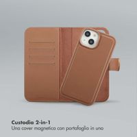 Selencia Libreria rimovibile Olyn con MagSafe Apple iPhone 15 - Marrone