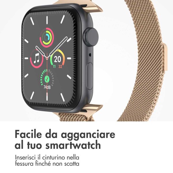 imoshion Cinturino sottile Milanese Apple Watch | 38/40/41/42 mm - Oro rosa