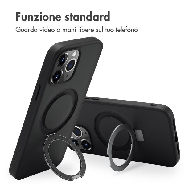 Accezz Cover con anello e supporto con MagSafe Apple iPhone 13 Pro Max - Nero