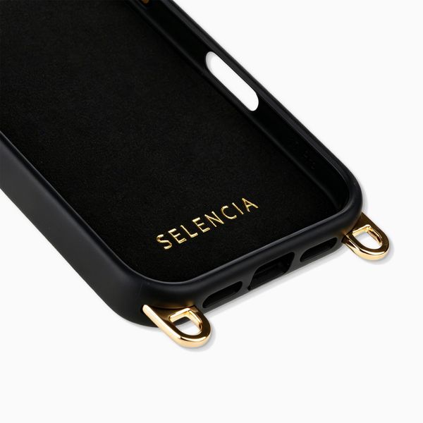 Selencia Cover posteriore Rivièra con MagSafe con ganci rimovibili Apple iPhone 17 Pro Max - Velvet Black