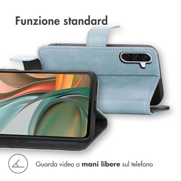 imoshion Cover a libro di Lusso Samsung Galaxy A36 - Azzurro