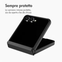 Accezz Color Backcover con MagSafe e supporto ad anello Samsung Galaxy Z Flip 8 - Nero