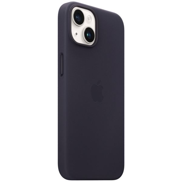 Apple Cover Posteriore in Pelle con MagSafe Apple iPhone 14 - Ink