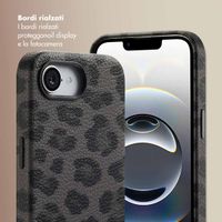 Selencia Cover Sabi Stampa pantera con MagSafe Apple iPhone 17e / 16e - Midnight Black