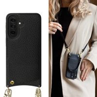 Selencia Cover per telefono Nova con cordino e portacarte Samsung Galaxy A37 (5G) - Nero