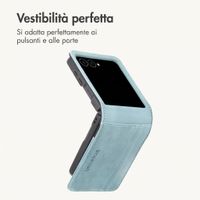 imoshion Cover a libro di Lusso Samsung Galaxy Z Flip 8 - Azzurro