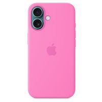 Apple Cover Posteriore in Silicone con MagSafe Apple iPhone 16 - Peony Pink