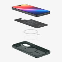Spigen Cover posteriore Thin Fit MagSafe Apple iPhone 17 - Abyss Green
