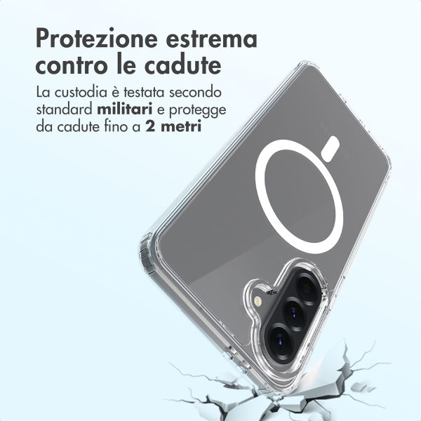 Accezz Cover posteriore Xtreme Impact con MagSafe Samsung Galaxy A56 - Trasparente