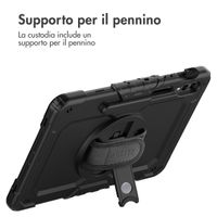 Accezz Cover Posteriore Resistente con tracolla Samsung Galaxy Tab S10 Plus / Tab S9 FE Plus / Tab S9 Plus - Nero