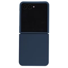 Accezz Cover in silicone liquido con MagSafe Samsung Galaxy Z Flip 8 - Blu scuro