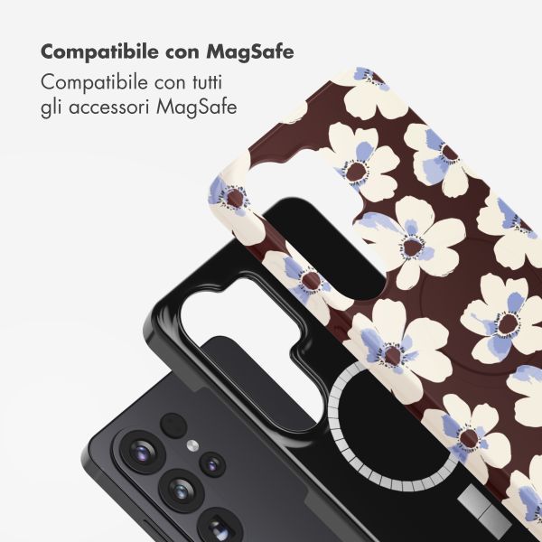 Selencia Cover posteriore Vivid con MagSafe Samsung Galaxy S26 Ultra - Choco Flower Pop