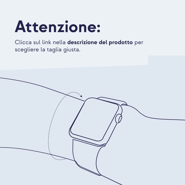 Apple Cinturino Solo intrecciato Apple Watch | 38/40/41/42 mm - Taglia 2 - Abyss Blue