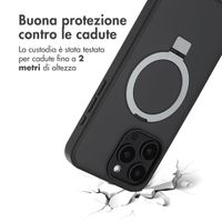 Accezz Cover con anello e supporto con MagSafe Apple iPhone 15 Pro Max - Nero