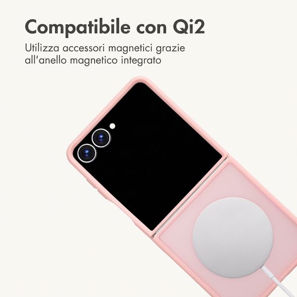 imoshion Cover posteriore Color Guard con MagSafe Samsung Galaxy Z Flip 8 - Rosa chiaro