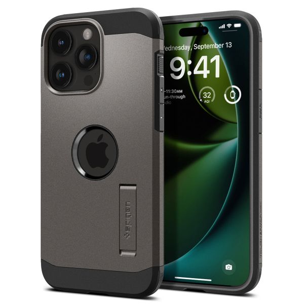 Spigen Cover Posteriore Corazzata Tough con MagSafe Apple iPhone 15 Pro - Gunmetal