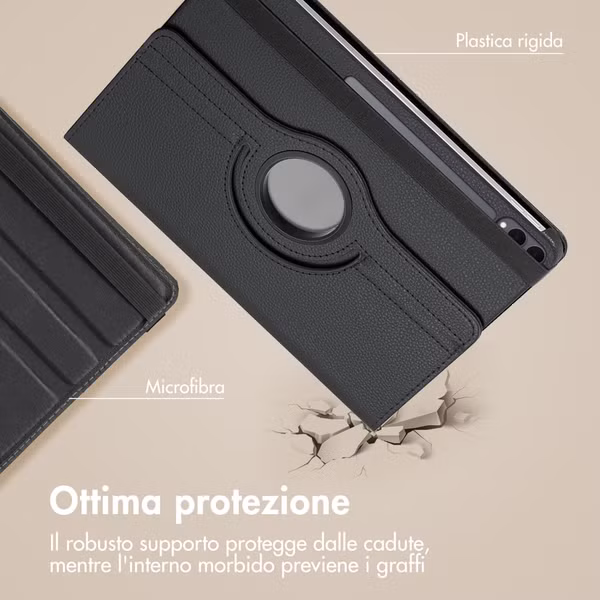 imoshion Cover Girevole a 360° Samsung Galaxy Tab S11 Ultra - Nero