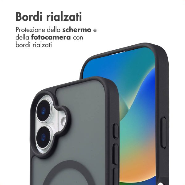 imoshion Cover posteriore Color Guard con MagSafe Apple iPhone 16 - Nero