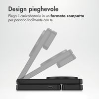 Accezz Caricatore wireless pieghevole 3-in-1 MagSafe - 20W - Nero