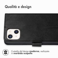 imoshion Cover a libro di Lusso Apple iPhone 13 Mini - Nero