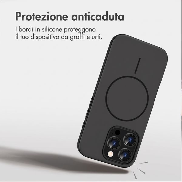 imoshion Cover posteriore Color con Thin MagSafe Ring Apple iPhone 16 Pro - Nero