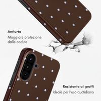 Selencia Cover Posteriore Vivid Samsung Galaxy A57 (5G) - Happy Dots Chocolate