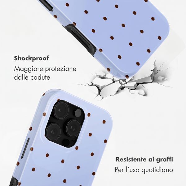 Selencia Cover posteriore Vivid con MagSafe Apple iPhone 16 Pro - Happy Dots Digital Sky