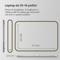 Accezz Cover laptop 15-16 pollici - Slate Gray