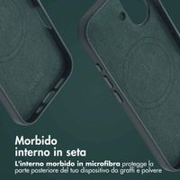 Accezz Cover in Pelle con MagSafe Apple iPhone 16 - Cedar Green