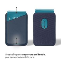 Accezz Portacarte in pelle - Compatibile con MagSafe e Qi2 - Nightfall Blue