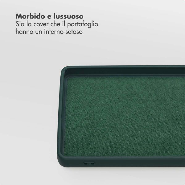 Selencia Libreria rimovibile Olyn con MagSafe Samsung Galaxy S24 Ultra - Verde