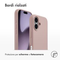 Accezz Cover in silicone liquido con MagSafe Apple iPhone 17 - Rosa