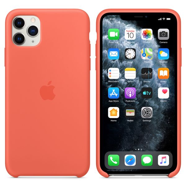 Apple Cover in Silicone Apple iPhone 11 Pro Max - Clementine Orange