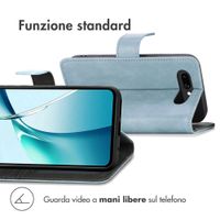 imoshion Cover a libro di Lusso Google Pixel 9A - Azzurro