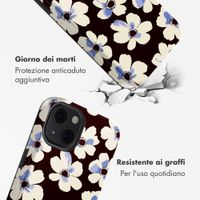 Selencia Cover posteriore Vivid con MagSafe Apple iPhone 13 - Choco Flower Pop