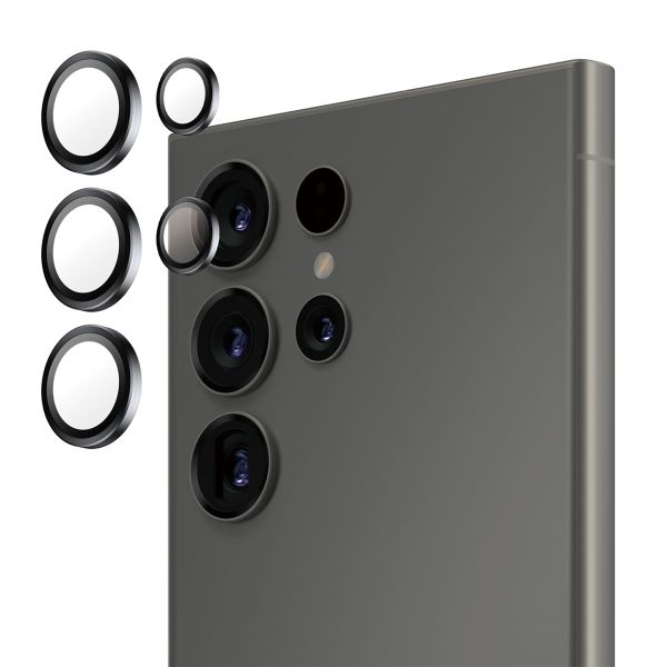 PanzerGlass Pellicole protettive fotocamera Hoops Optic Rings Samsung Galaxy S25 Ultra - Nero