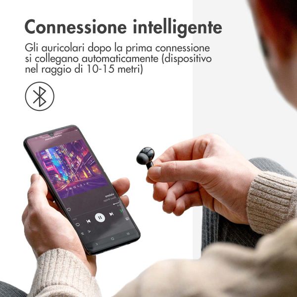 imoshion Aura Pro Auricolari in-ear wireless - Cancellazione attiva del rumore (ANC) - Nero