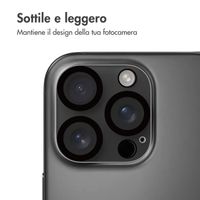 imoshion Protezione fotocamera in vetro 2 Pack Apple iPhone 16 Pro / 16 Pro Max - Nero