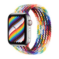 Apple Cinturino Solo intrecciato Apple Watch | 44/45/46/49 mm - Taglia 1 - Pride Edition