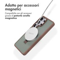 Accezz Cover con anello e supporto con MagSafe Samsung Galaxy S26 Ultra - Marrone