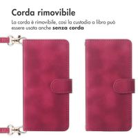 imoshion Cover a libro con Cordino Samsung Galaxy S25 Plus - Rosso