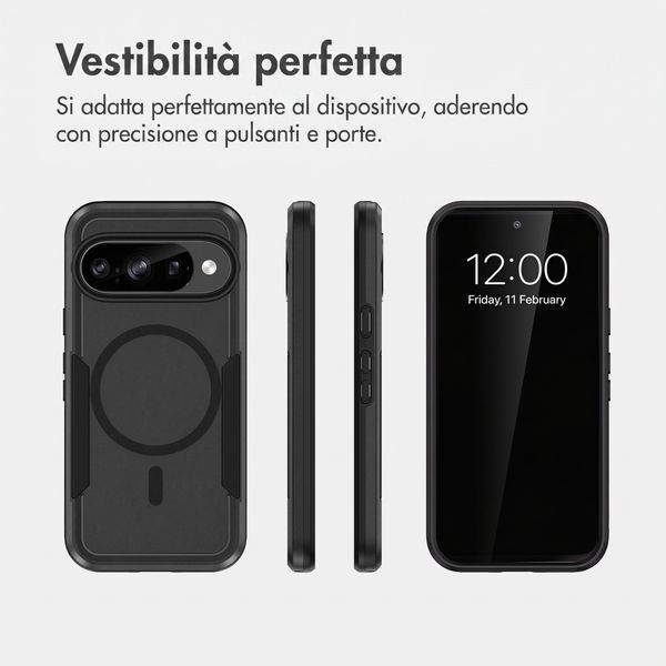 imoshion Cover posteriore con MagSafe Google Pixel 11 / 11 Pro / 10 / 10 Pro - Nero