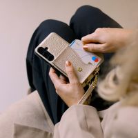 Selencia Cover per telefono Sera con cordino e portacarte a busta Samsung Galaxy A57 (5G) - Champagne