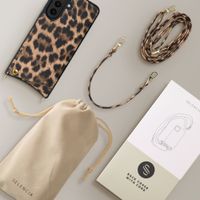Selencia Cover per telefono Nova con cordino e portacarte Samsung Galaxy A57 (5G) - Leopard