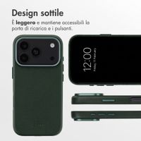 Accezz Cover in Pelle con MagSafe Apple iPhone 18 Pro / 17 Pro - Cedar Green