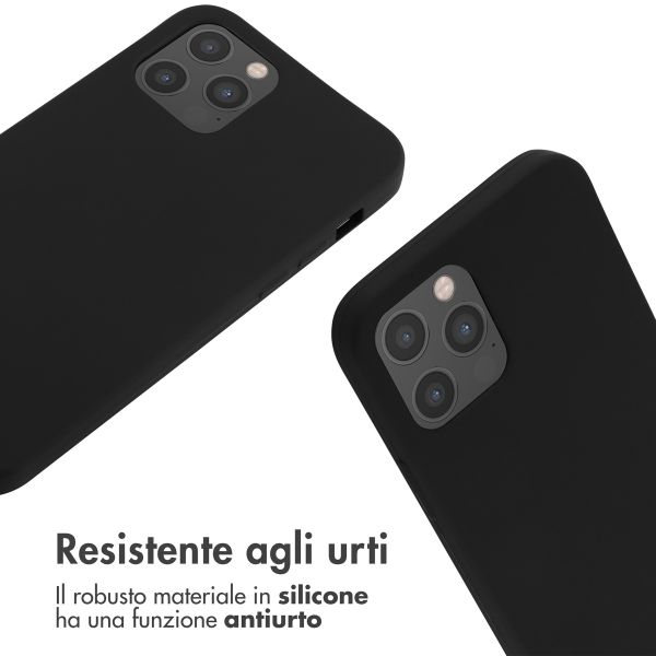 imoshion Cover in Silicone con Cordino Apple iPhone 12 (Pro) - Nero