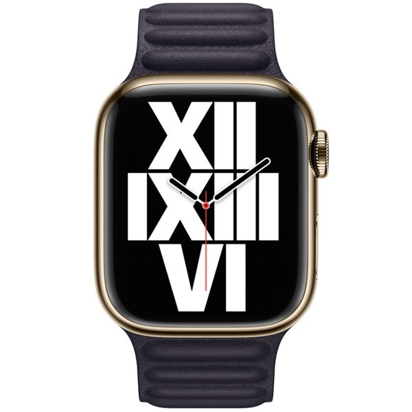 Apple Cinturino Leather Link Apple Watch | 38/40/41/42 mm - Taglia M/L - Ink