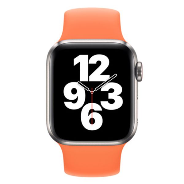 Apple Cinturino Solo Loop Apple Watch | 38/40/41/42 mm - Taglia 3 - Kumquat
