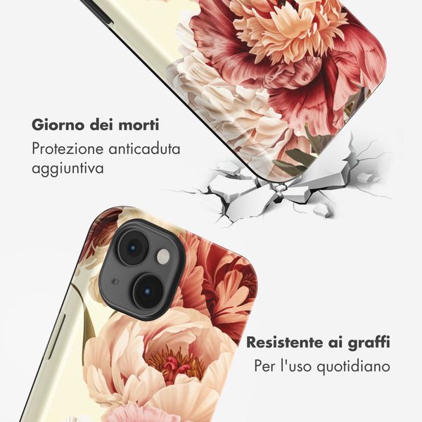 Selencia Cover posteriore Vivid con MagSafe Apple iPhone 14 - Vintage Peony